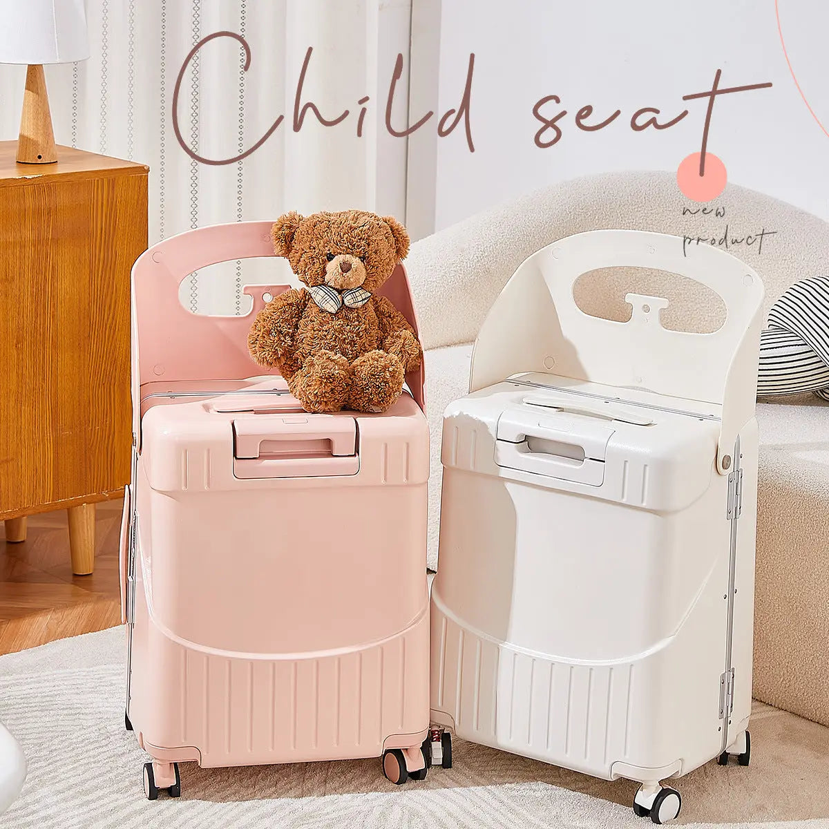 Valise Enfant avec Siège – Bagage Pratique & Confort en Voyage FloEasyTrip