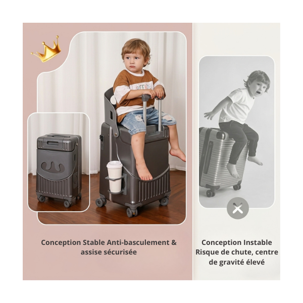 Valise Enfant avec siege intégré
