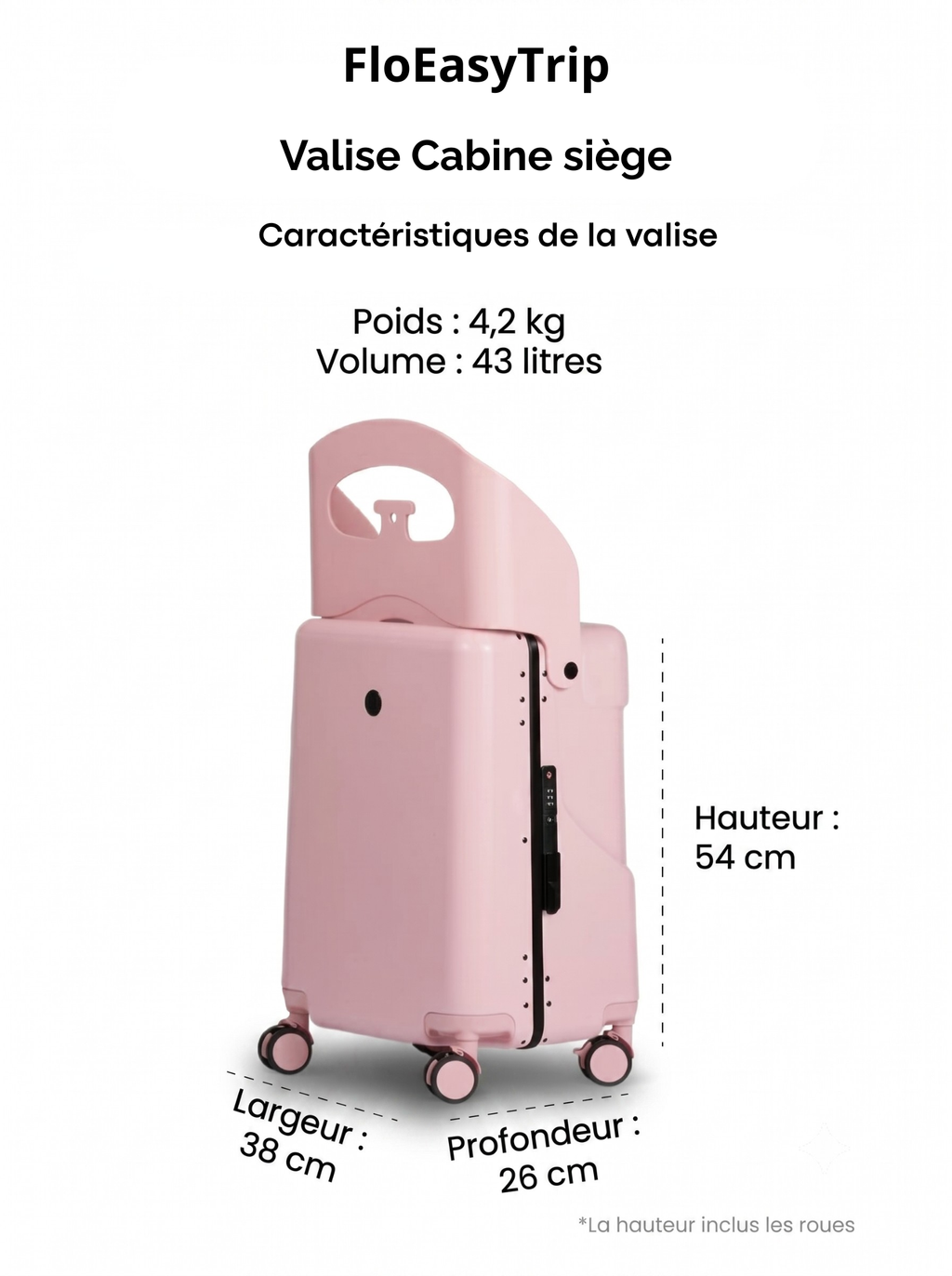 Valise Enfant avec siege