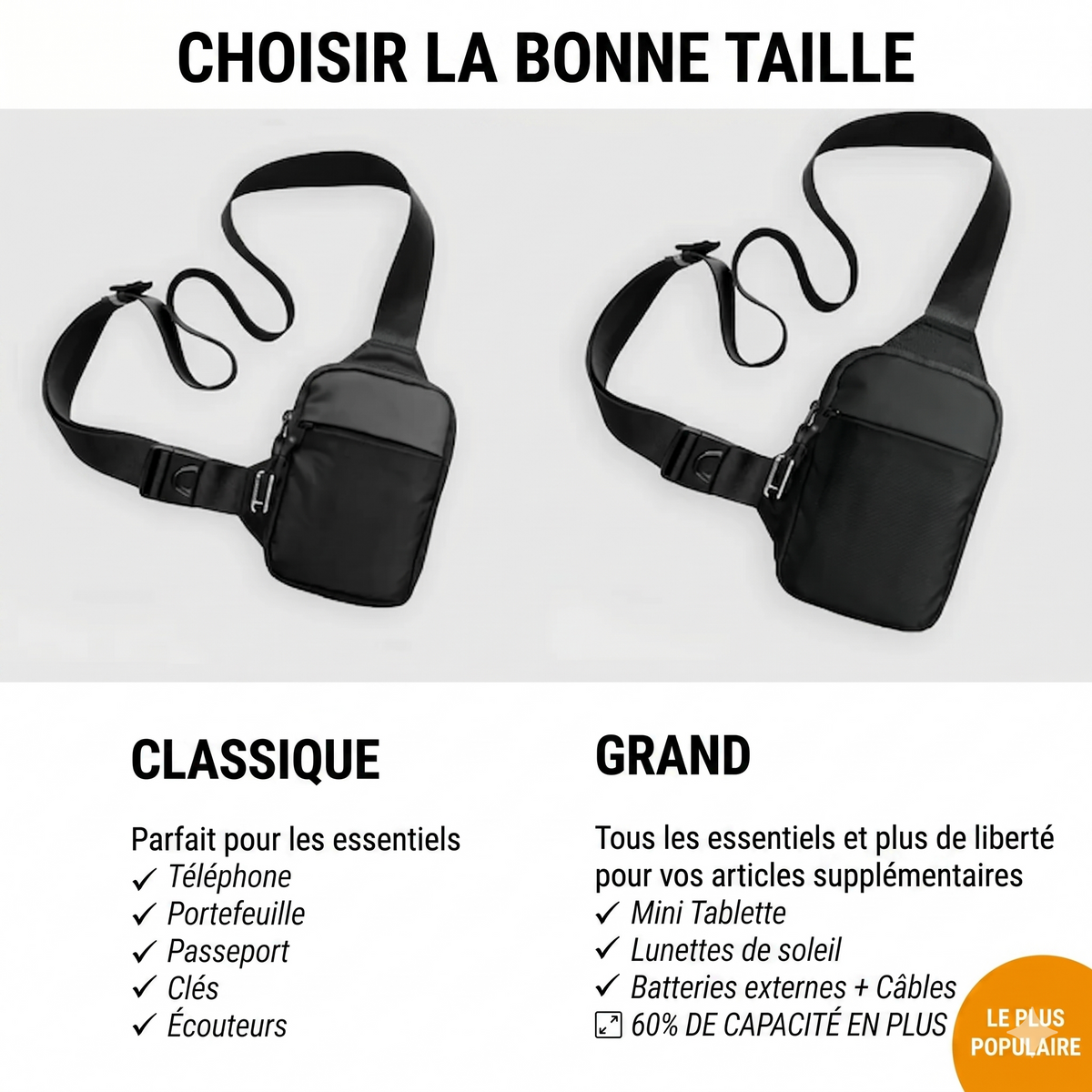Sac bandoulière de voyage FloEasyTrip